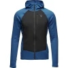 achat Black Diamond Coefficient LT Hybrid Hoody Men, Bleu/noir 19