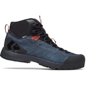 Black Diamond Mission Leather Mid WP Chaussures D’approche Homme, Noir/bleu Top ventes 8