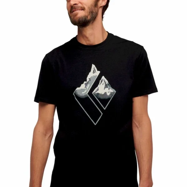 achetez Les meilleures critiques de ✨ Black Diamond Mountain Logo Ss Tee – T-shirt homme 🎉 3