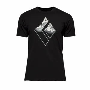 achetez Les meilleures critiques de ✨ Black Diamond Mountain Logo Ss Tee – T-shirt homme 🎉 13