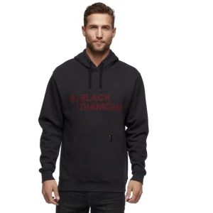 grande qualité Black Diamond Stacked Logo Sweat à Capuche Homme, Noir/gris 8