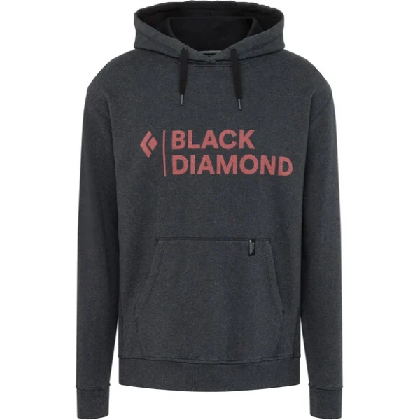 grande qualité Black Diamond Stacked Logo Sweat à Capuche Homme, Noir/gris 1