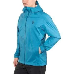 Black Diamond Stormline Veste De Pluie Shell Stretch Homme, Bleu 10