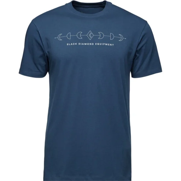 Black Diamond Icon Full Moon SS Tee Men, Bleu vente chaude 1