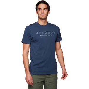 Black Diamond Icon Full Moon SS Tee Men, Bleu vente chaude 8