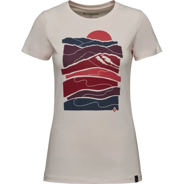 Black Diamond Leveled Landscape SS Tee Women, Beige remise en ligne 1