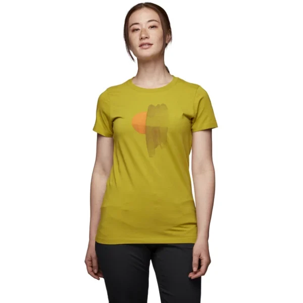 Black Diamond Luminary SS Tee Women, Jaune mode 3